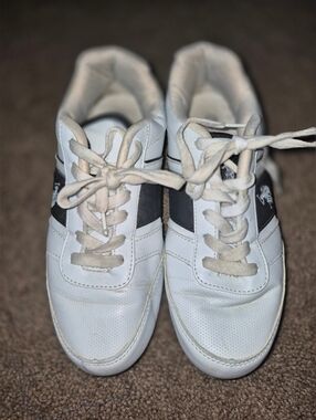 U.S. Polo Assn. White and Black Women's Sneakers